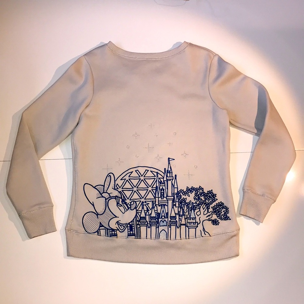 DISNEY PARKS 2018 Walt Disney World Embroidered Sweatshirt UNISEX Size LARGE